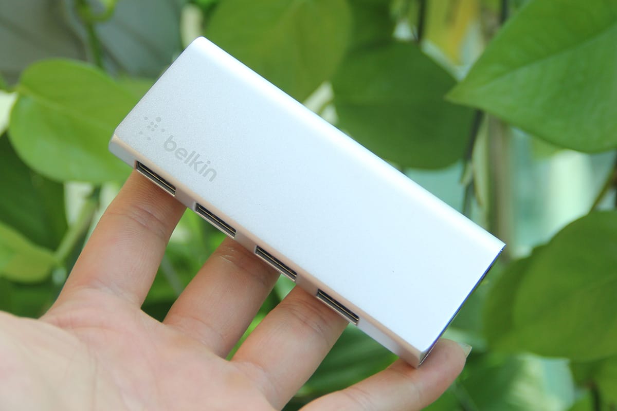 原装贝尔金belkin 纯铝壳USB3.0 HUB 一拖四 4口集线器usb口多接F4U073