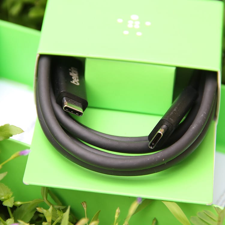 原装贝尔金belkin 雷电3数据线 60瓦供电40g传输线Thunderbolt 3 Cable