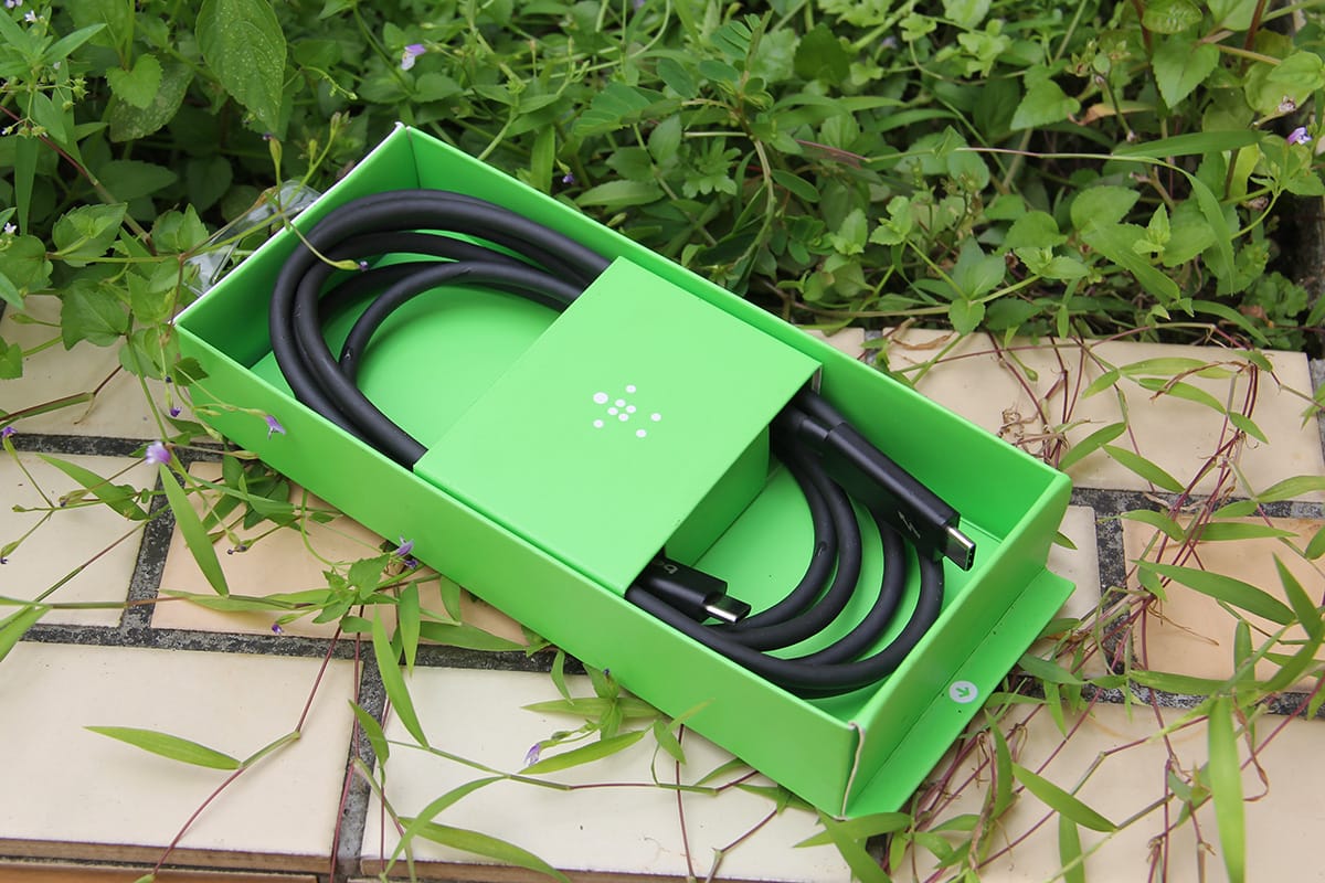 原装贝尔金belkin 雷电3数据线 60瓦供电40g传输线Thunderbolt 3 Cable