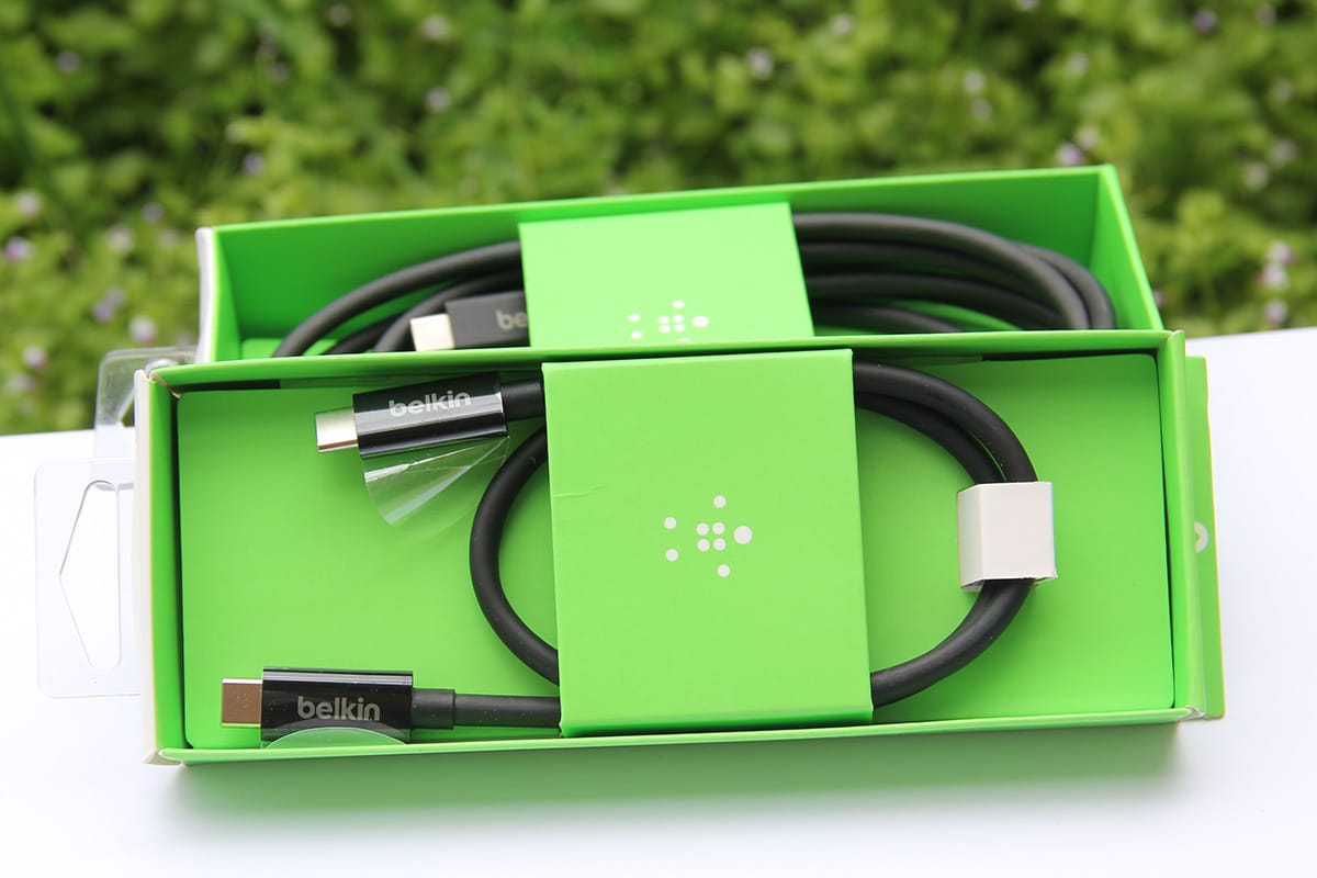 原装贝尔金belkin 雷电3数据线 60瓦供电40g传输线Thunderbolt 3 Cable