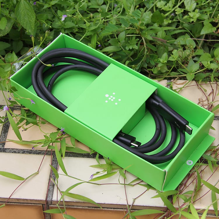 原装贝尔金belkin 雷电3数据线 60瓦供电40g传输线Thunderbolt 3 Cable