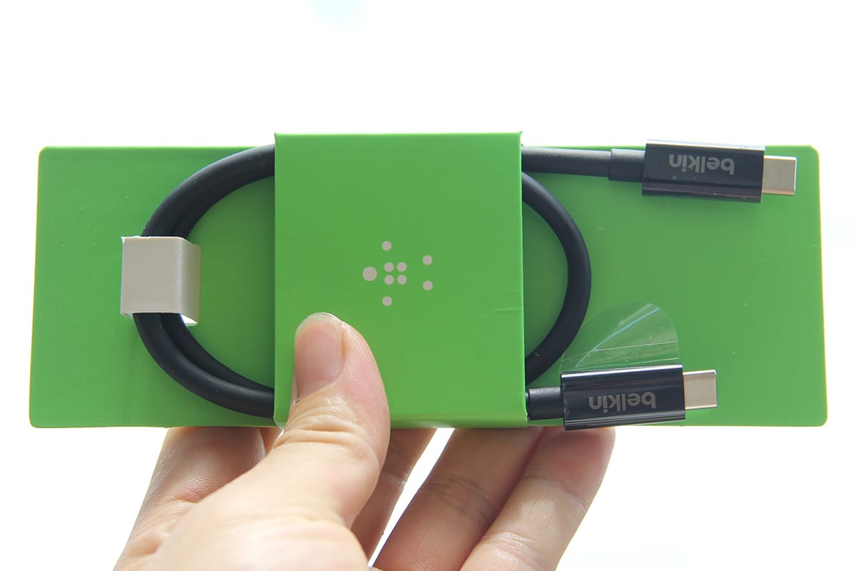 原装贝尔金belkin 雷电3数据线 60瓦供电40g传输线Thunderbolt 3 Cable