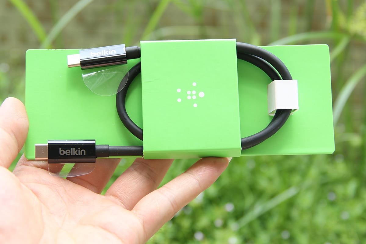原装贝尔金belkin 雷电3数据线 60瓦供电40g传输线Thunderbolt 3 Cable