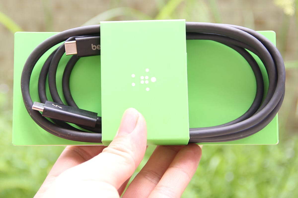 原装贝尔金belkin 雷电3数据线 60瓦供电40g传输线Thunderbolt 3 Cable