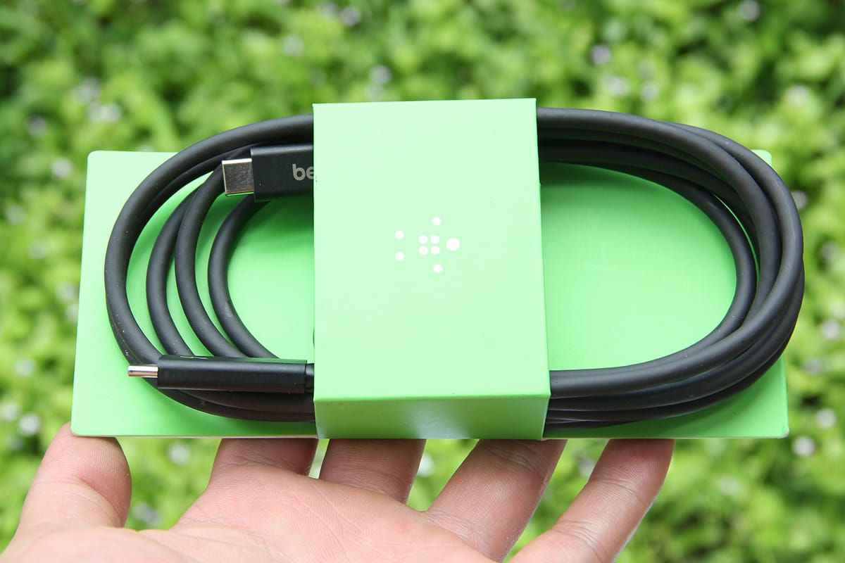 原装贝尔金belkin 雷电3数据线 60瓦供电40g传输线Thunderbolt 3 Cable