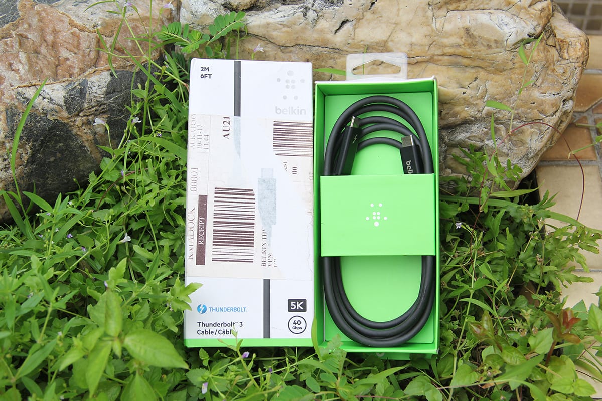原装贝尔金belkin 雷电3数据线 60瓦供电40g传输线Thunderbolt 3 Cable