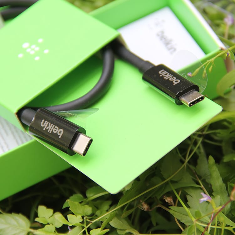 原装贝尔金belkin 雷电3数据线 60瓦供电40g传输线Thunderbolt 3 Cable