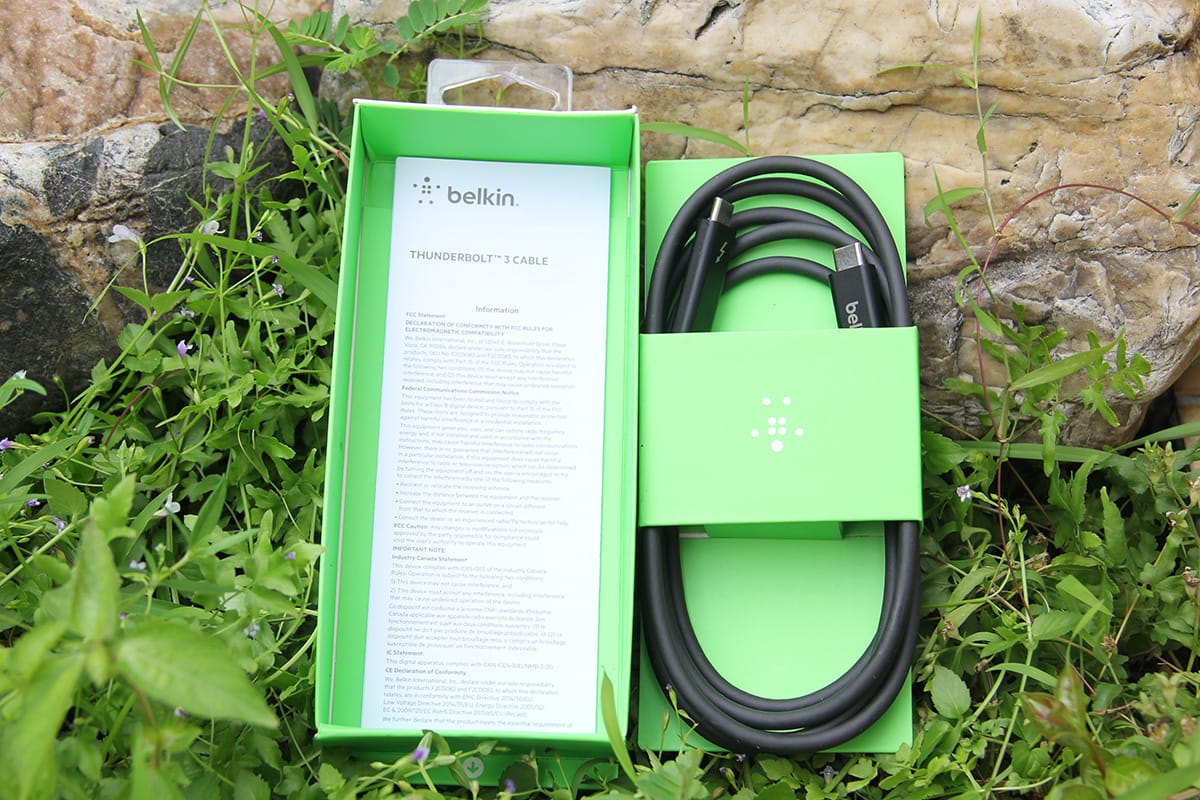 原装贝尔金belkin 雷电3数据线 60瓦供电40g传输线Thunderbolt 3 Cable