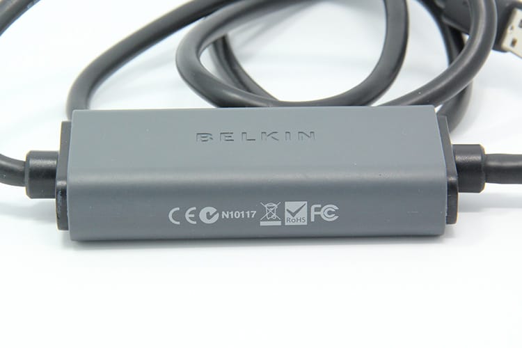 原装贝尔金USB外置显卡 displaylink扩展线 转DVI HDMI VGA分屏器炒股 USB TO DVI F1D9001B06