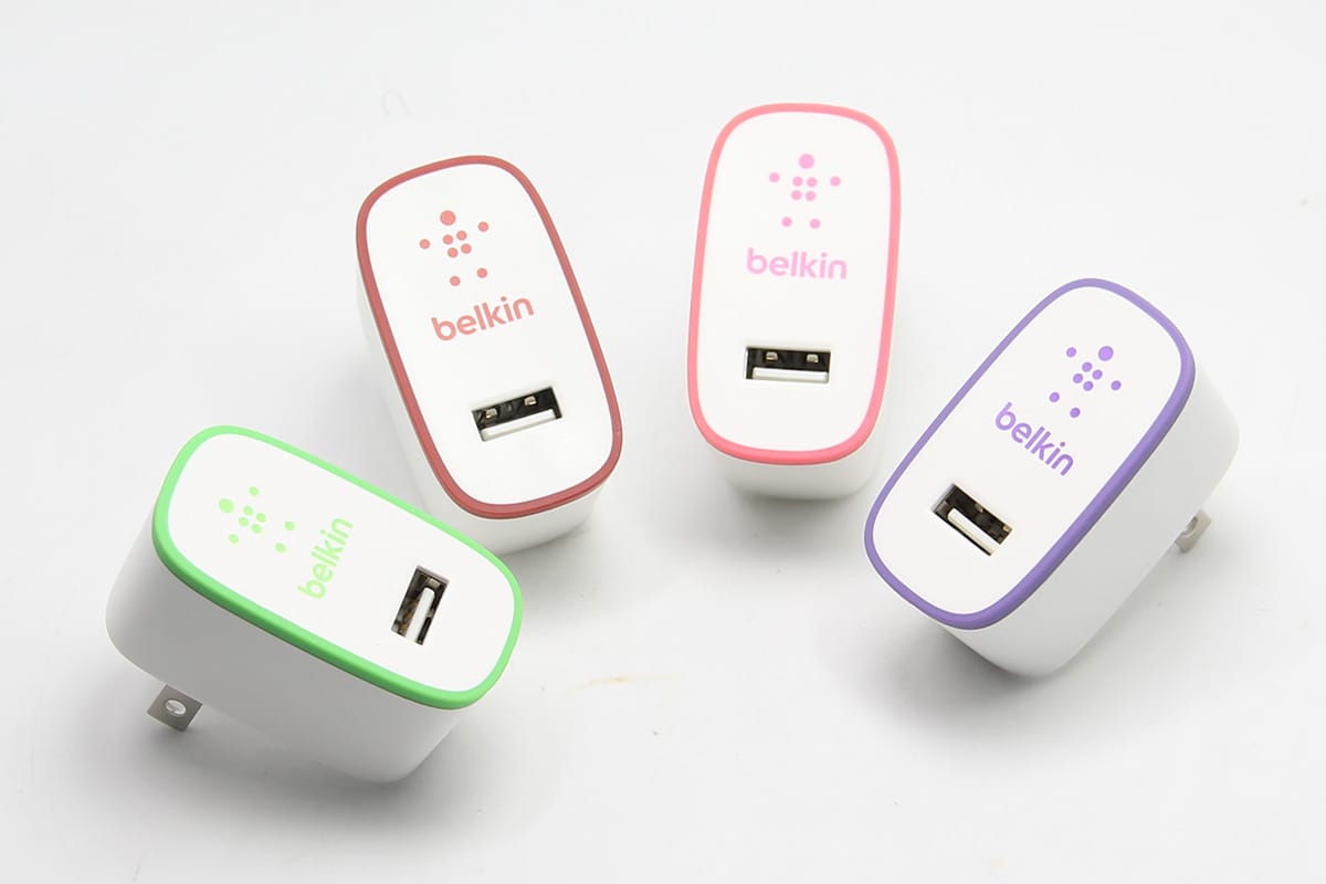 原装Home Charger (10 Watt/2.1 Amp) 彩色 贝尔金 Belkin F8J052 充电器 适用于iPhone ipad 10瓦 5v 2.1A快充