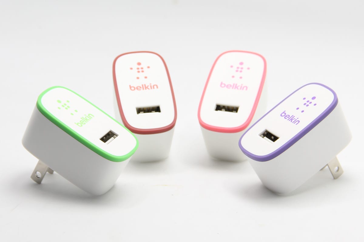 原装Home Charger (10 Watt/2.1 Amp) 彩色 贝尔金 Belkin F8J052 充电器 适用于iPhone ipad 10瓦 5v 2.1A快充