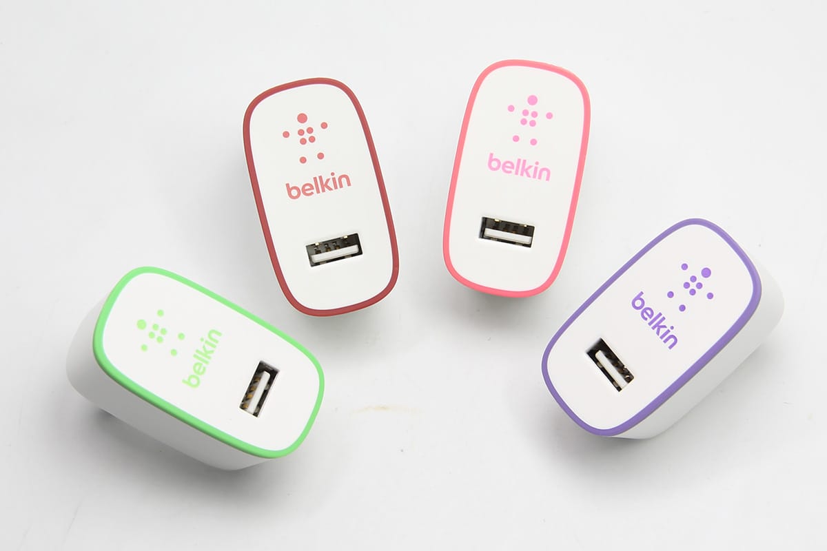 原装Home Charger (10 Watt/2.1 Amp) 彩色 贝尔金 Belkin F8J052 充电器 适用于iPhone ipad 10瓦 5v 2.1A快充