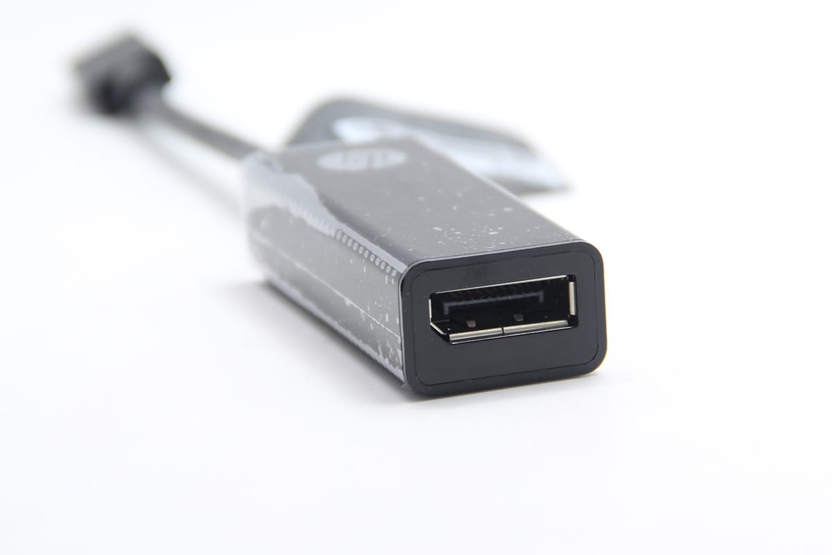原装HP type-c转DP USB-C to DP 雷电3转DP笔记本电脑外接显示器转接线4K 60hz 高清信号转换线 831119-001