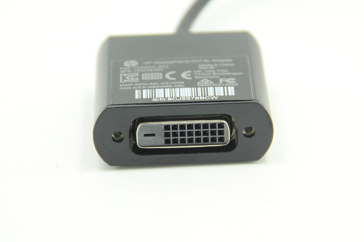 原装HP惠普 dp转dvi视频转接线高清连接线752660-001 DisplayPort to DVI