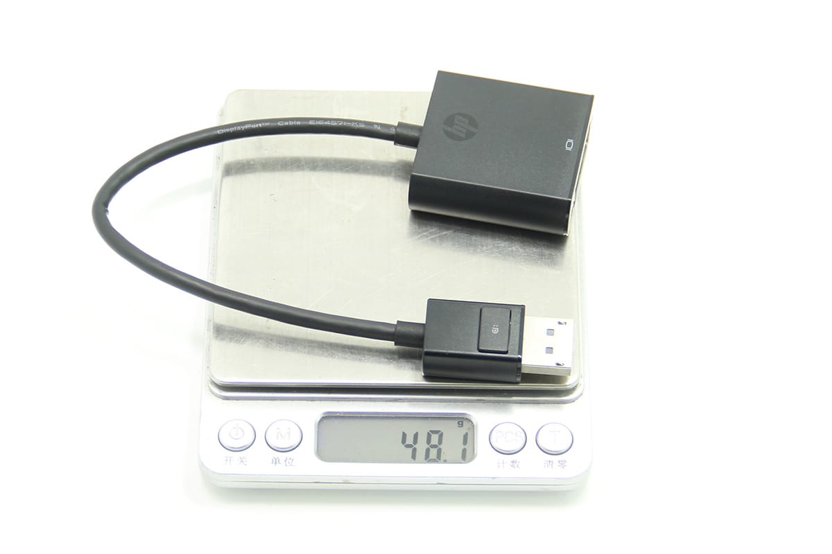 原装HP惠普 dp转dvi视频转接线高清连接线752660-001 DisplayPort to DVI