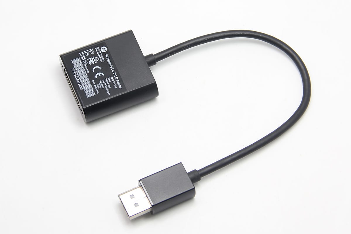 原装HP惠普 dp转dvi视频转接线高清连接线752660-001 DisplayPort to DVI