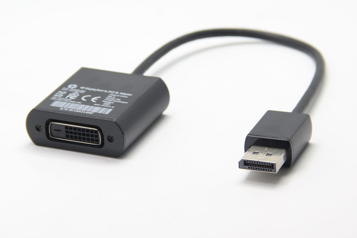 原装HP惠普 dp转dvi视频转接线高清连接线752660-001 DisplayPort to DVI