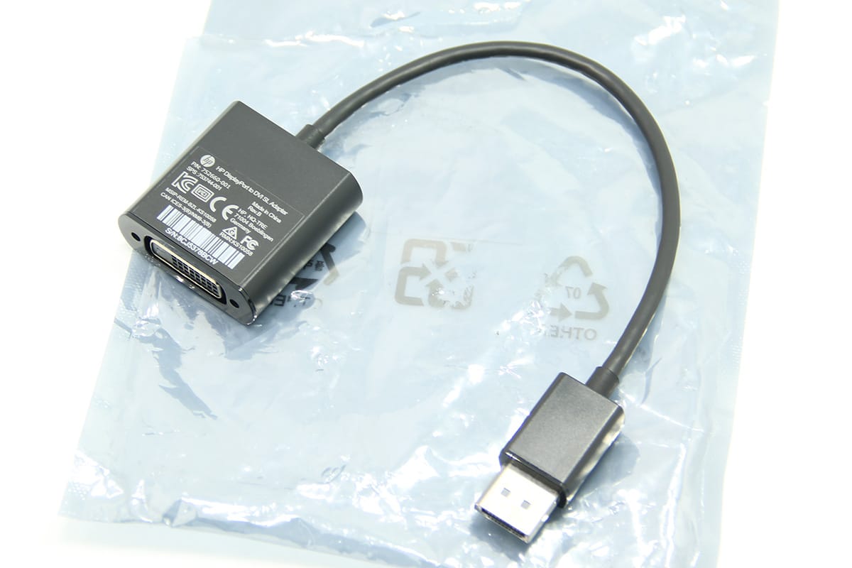 原装HP惠普 dp转dvi视频转接线高清连接线752660-001 DisplayPort to DVI