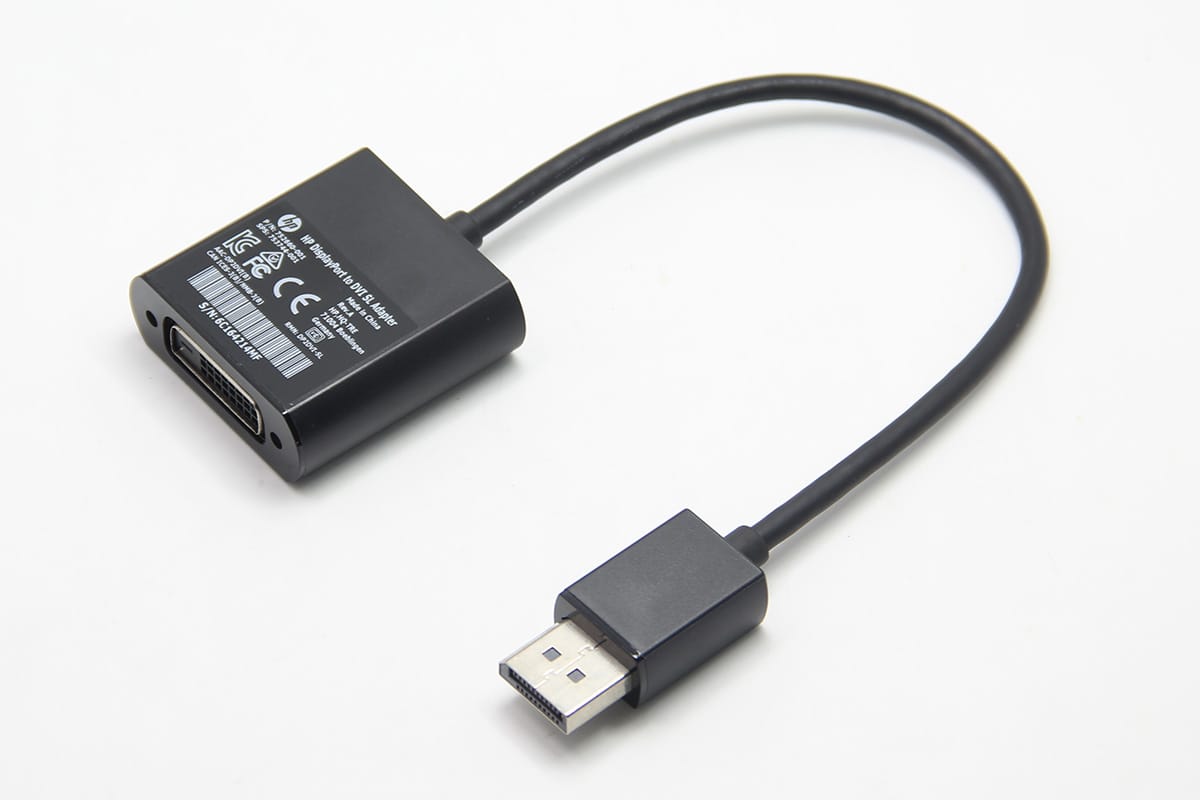 原装HP惠普 dp转dvi视频转接线高清连接线752660-001 DisplayPort to DVI
