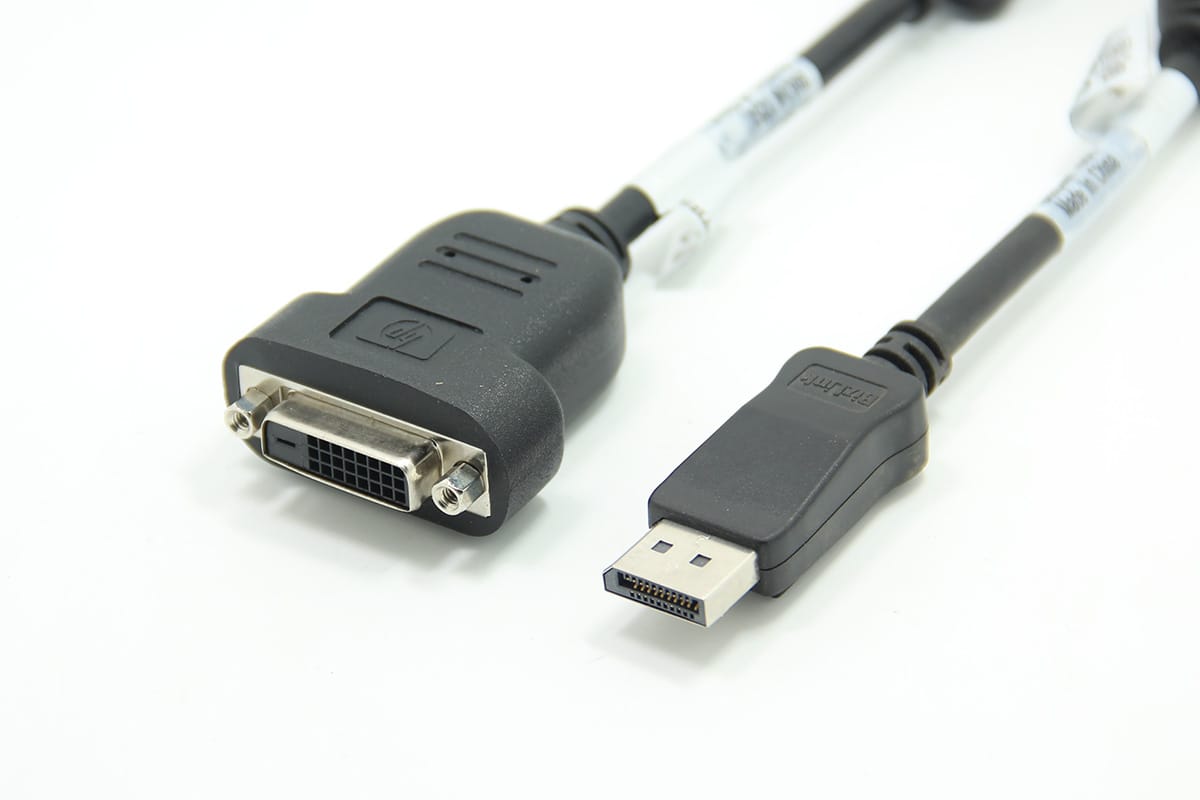 原装HP惠普dp转dvi 481409-001 -002 高清视频电脑连接线信号转换线