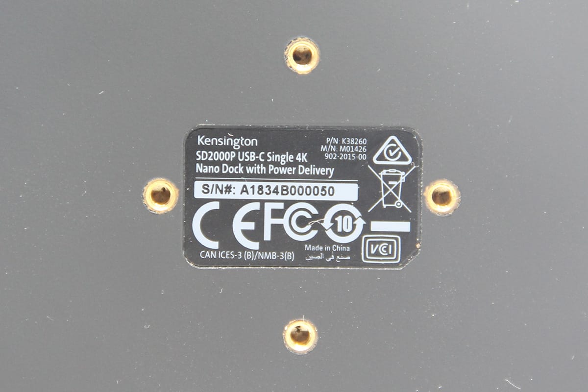 原装Kensington SD2000P USB-C dcok 4K PD协议60瓦供电输出 surface macbook xps thinkpad 安卓type-c
