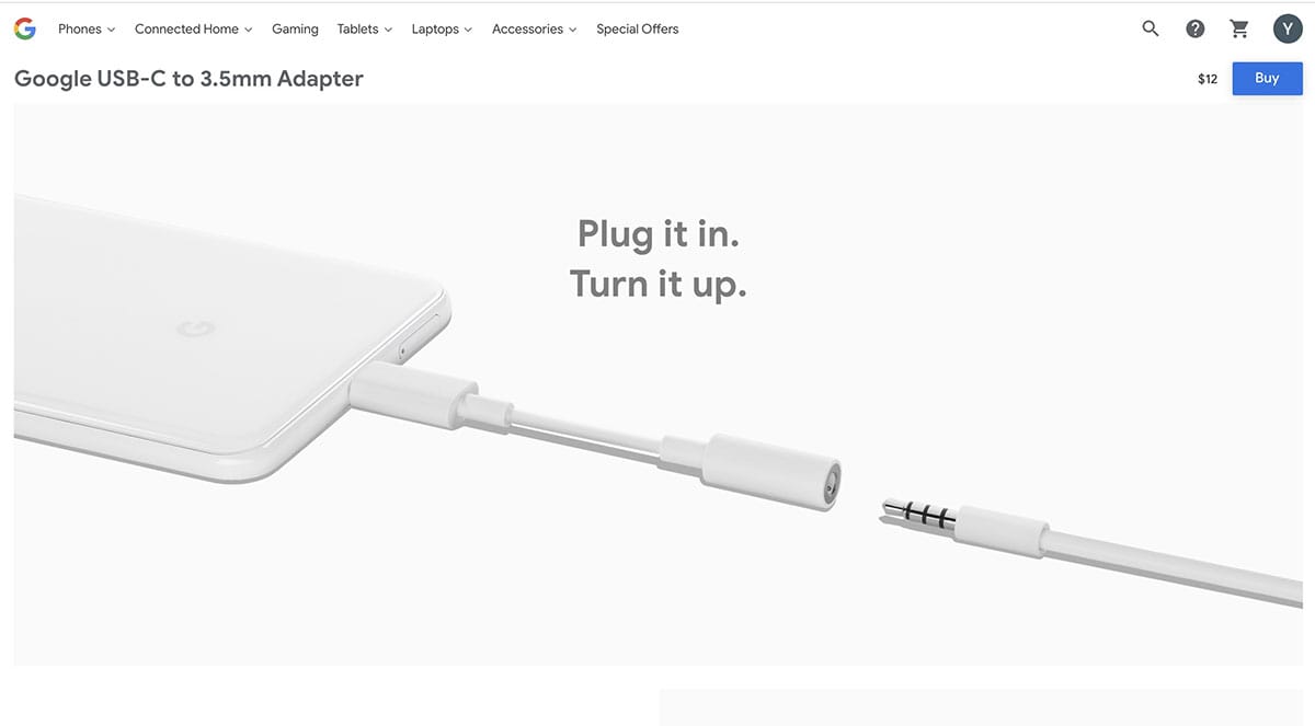 原装Pixe谷歌type-c转3.5mm耳机适配器转接线转换头USB-C DAC声卡