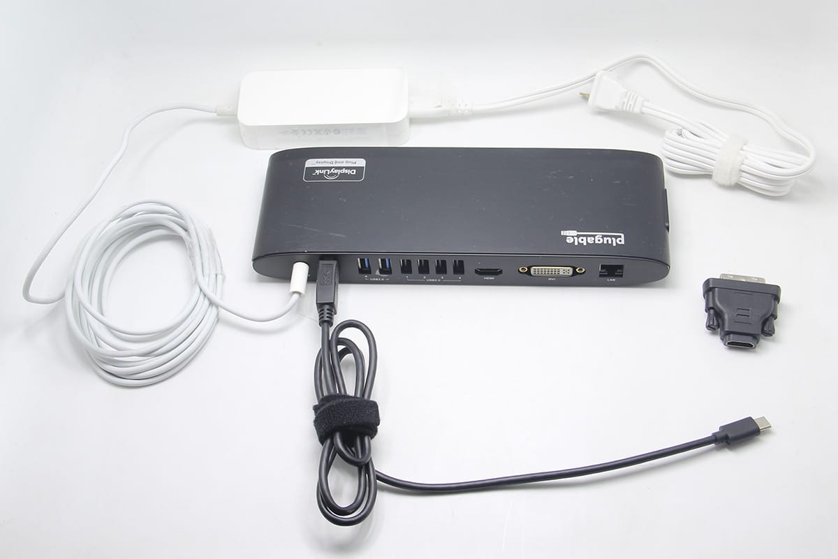 原装plugable UD-3900H 通用型扩展坞2k 6个USB千兆网卡适用Mac win外接高清双显
