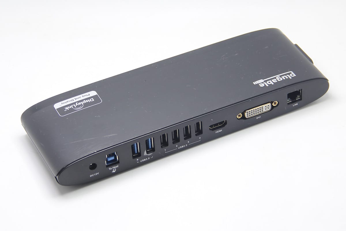 原装plugable UD-3900H 通用型扩展坞2k 6个USB千兆网卡适用Mac win外接高清双显