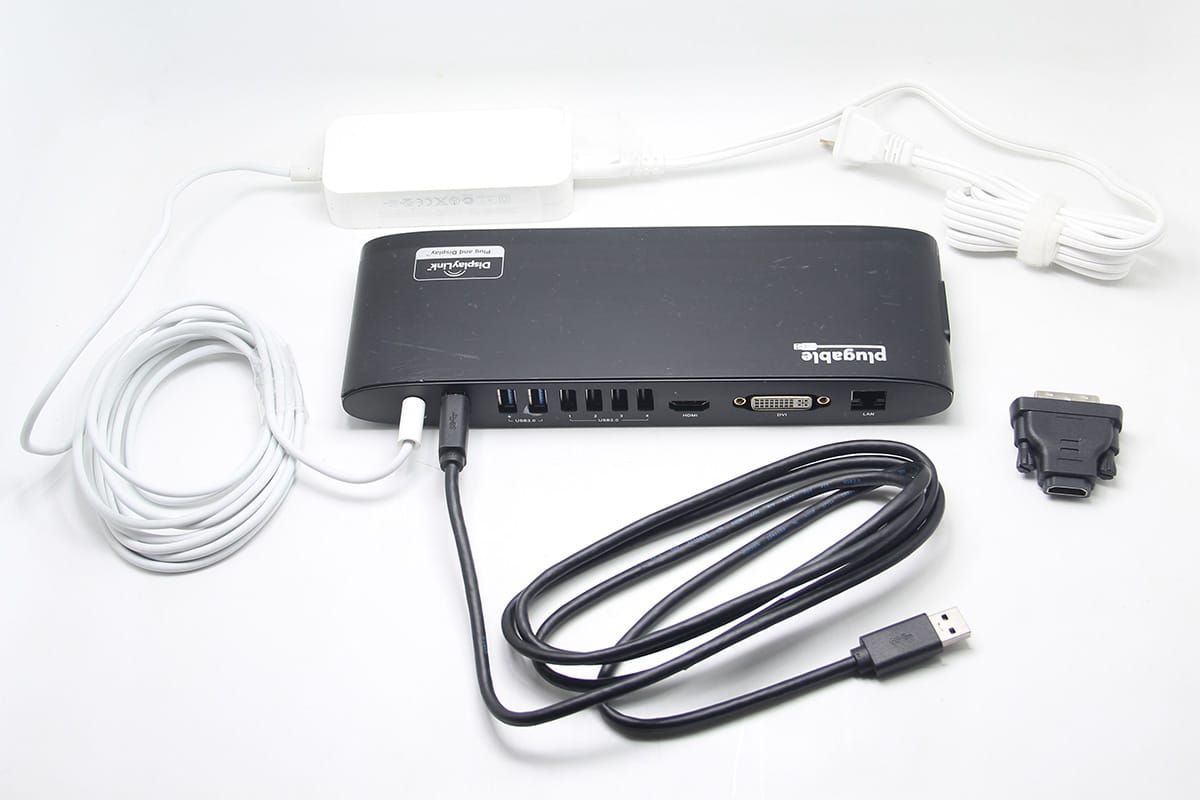 原装plugable UD-3900H 通用型扩展坞2k 6个USB千兆网卡适用Mac win外接高清双显