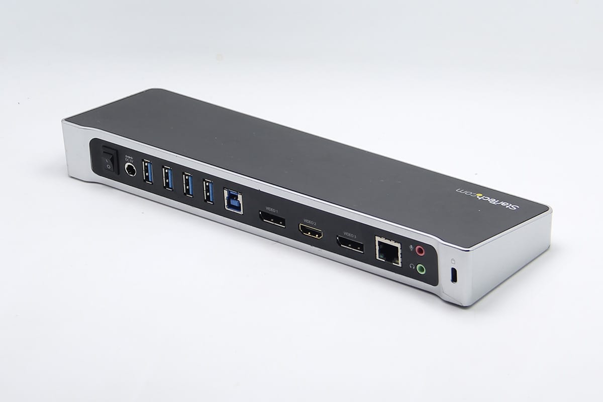 原装StarTech.com USB3DOCKH2DP USB3.0扩展坞DOCK WIN MAC 笔记本外接三屏4K网卡USB