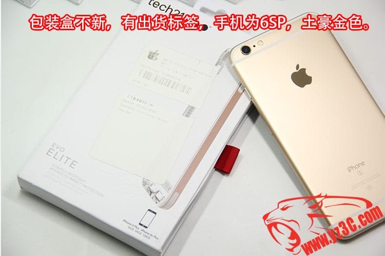 原装Tech21 Evo适用于苹果iPhone 5/5S/6/6s/Plus透明防摔保护