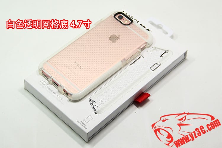原装Tech21 Evo适用于苹果iPhone 5/5S/6/6s/Plus透明防摔保护