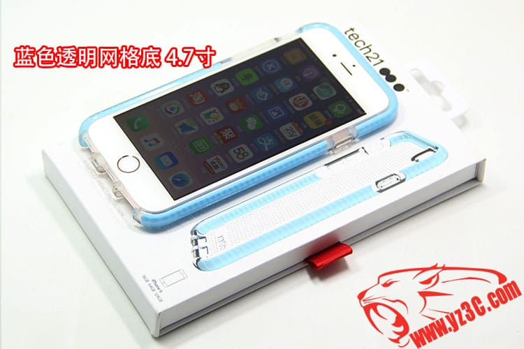 原装Tech21 Evo适用于苹果iPhone 5/5S/6/6s/Plus透明防摔保护