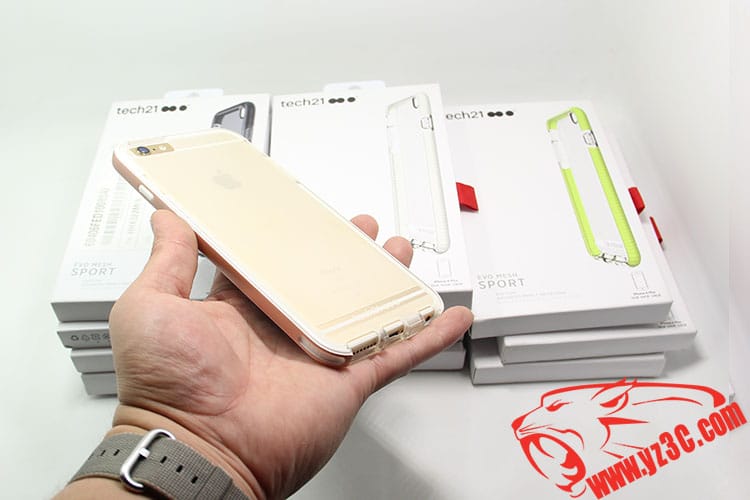 原装Tech21 Evo适用于苹果iPhone 5/5S/6/6s/Plus透明防摔保护