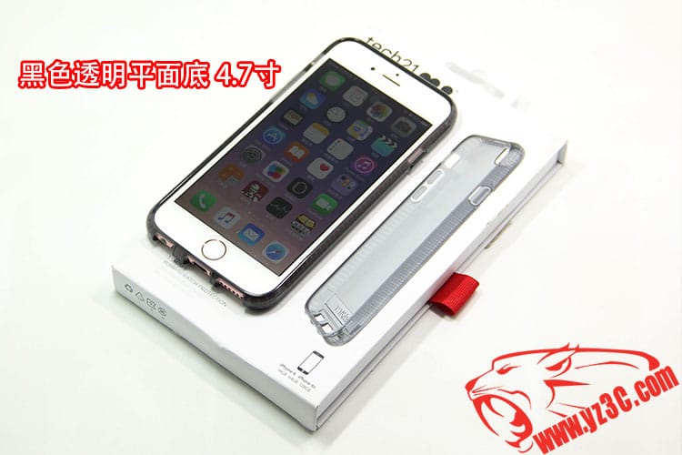 原装Tech21 Evo适用于苹果iPhone 5/5S/6/6s/Plus透明防摔保护