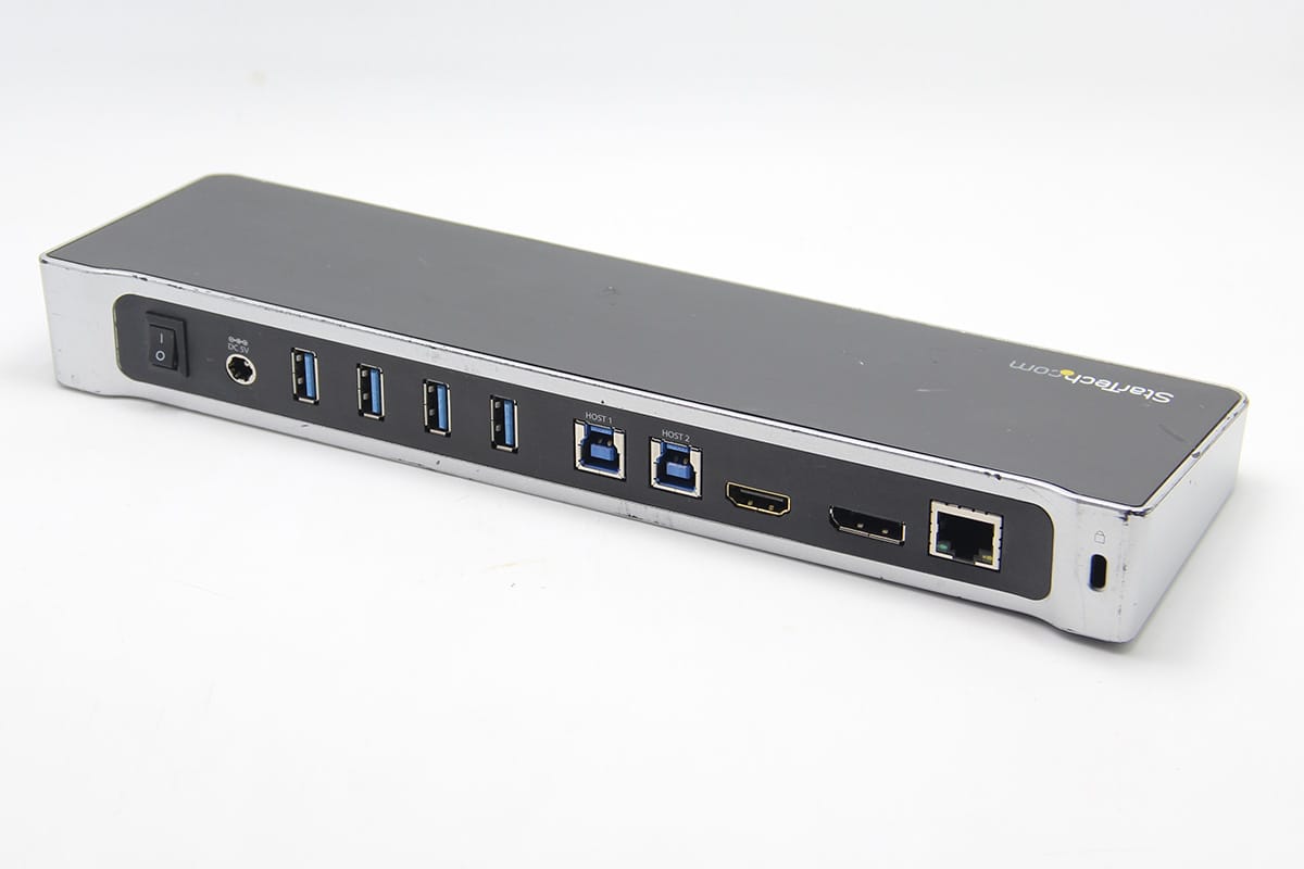 原装USB3.0 Docking 扩展坞Mac windows虫洞传输KVM 外接多屏 5个USB3.0 千兆网卡Station for Two Laptops