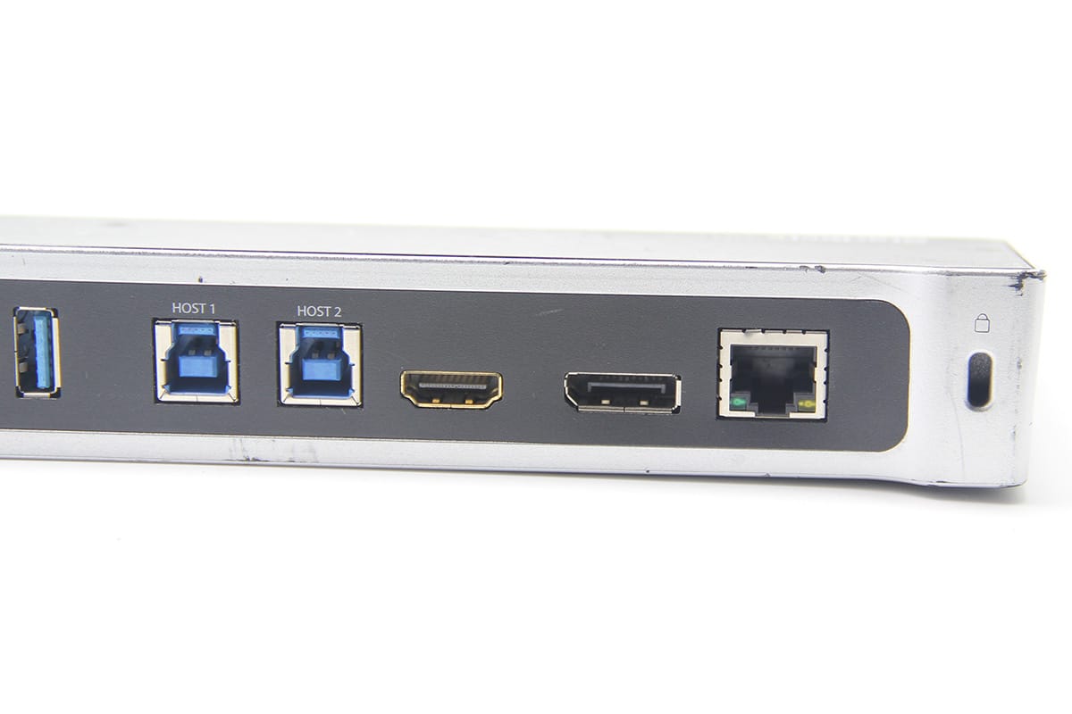 原装USB3.0 Docking 扩展坞Mac windows虫洞传输KVM 外接多屏 5个USB3.0 千兆网卡Station for Two Laptops