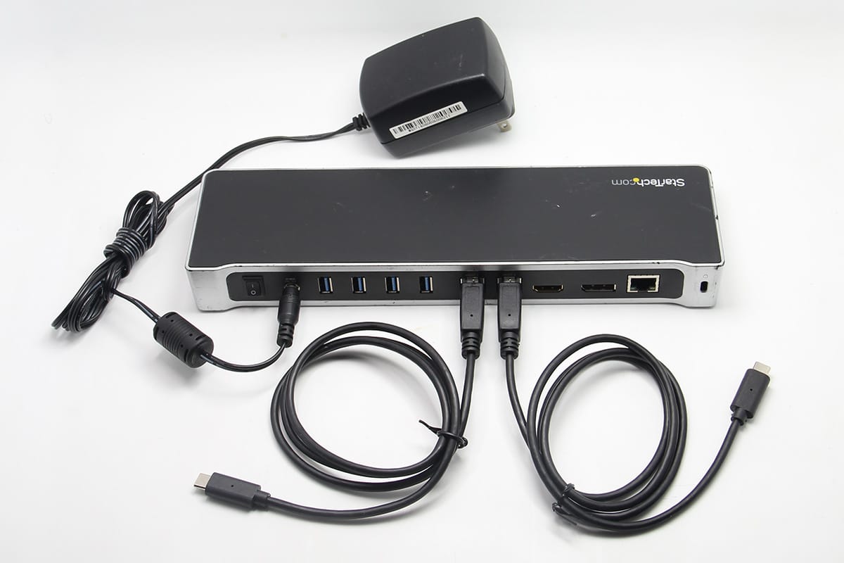 原装USB3.0 Docking 扩展坞Mac windows虫洞传输KVM 外接多屏 5个USB3.0 千兆网卡Station for Two Laptops