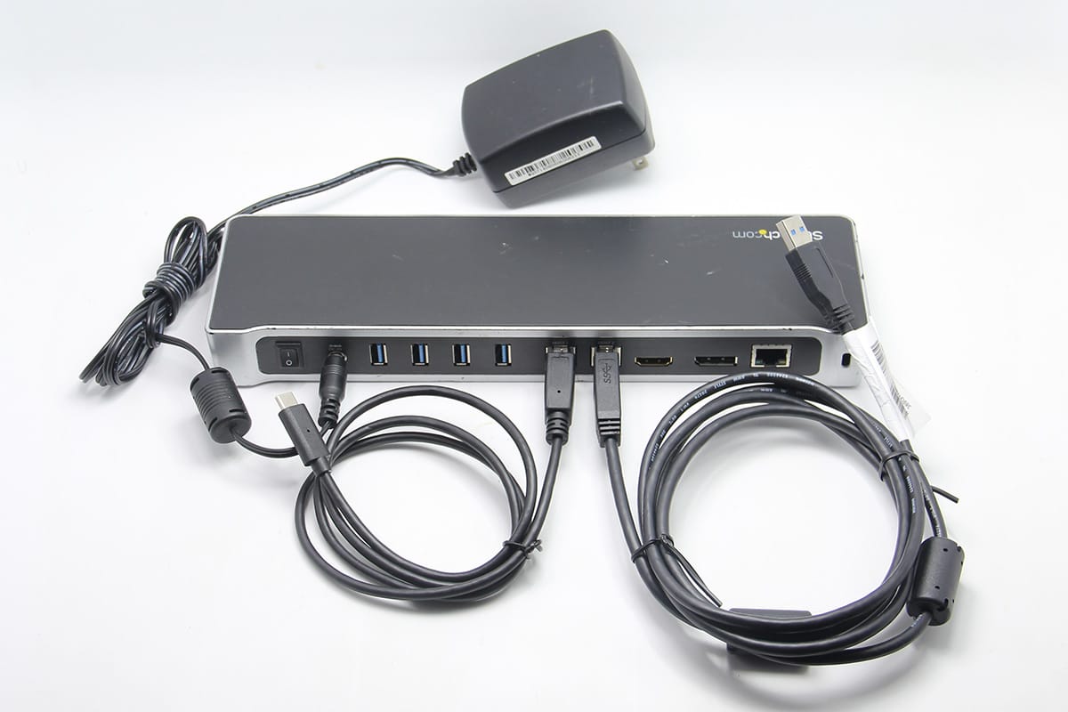 原装USB3.0 Docking 扩展坞Mac windows虫洞传输KVM 外接多屏 5个USB3.0 千兆网卡Station for Two Laptops