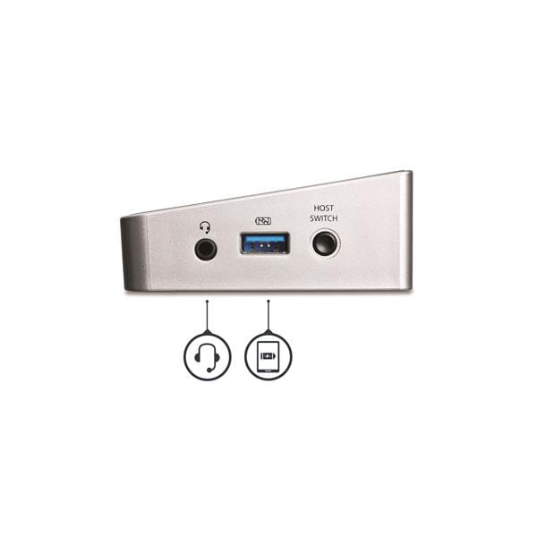 原装USB3.0 Docking 扩展坞Mac windows虫洞传输KVM 外接多屏 5个USB3.0 千兆网卡Station for Two Laptops