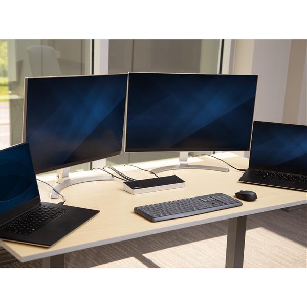 原装USB3.0 Docking 扩展坞Mac windows虫洞传输KVM 外接多屏 5个USB3.0 千兆网卡Station for Two Laptops