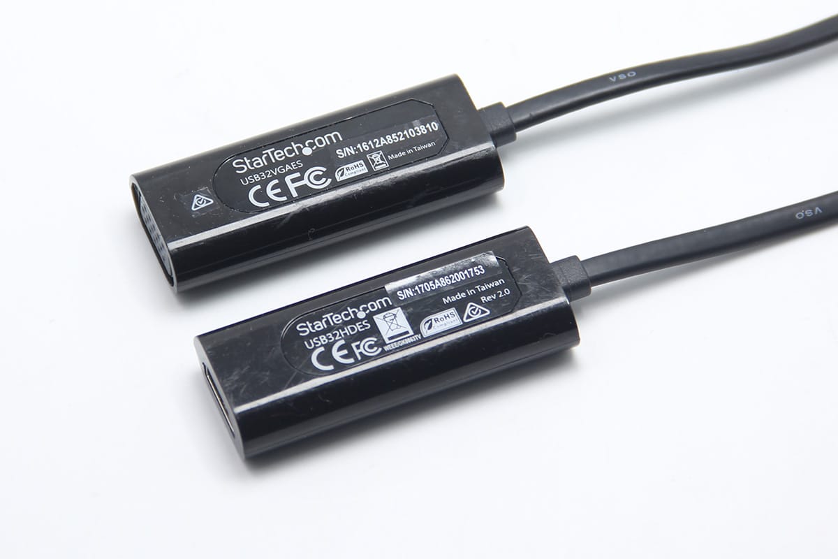 原装USB32VGAES USB32HDES USB转HDMI VGA 1920x1200 / 1080p 外接多显示器炒股看盘多屏办公