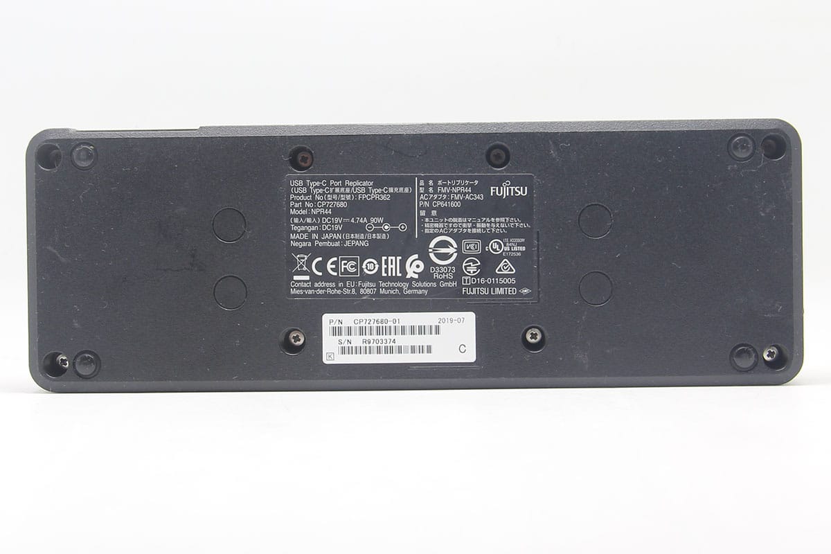 富士通USB type-C扩展坞FPCPR362 fujitsu dock外接网线USB显示器 P/N：CP641600  FMV-AC343