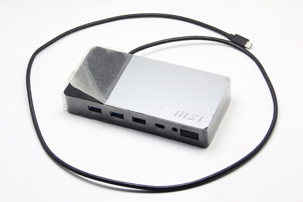 微星 MSI  MS-1P15 USB-C 扩展坞 Gen 2 DP1.4 USB3.2 gen2 100瓦PD供电