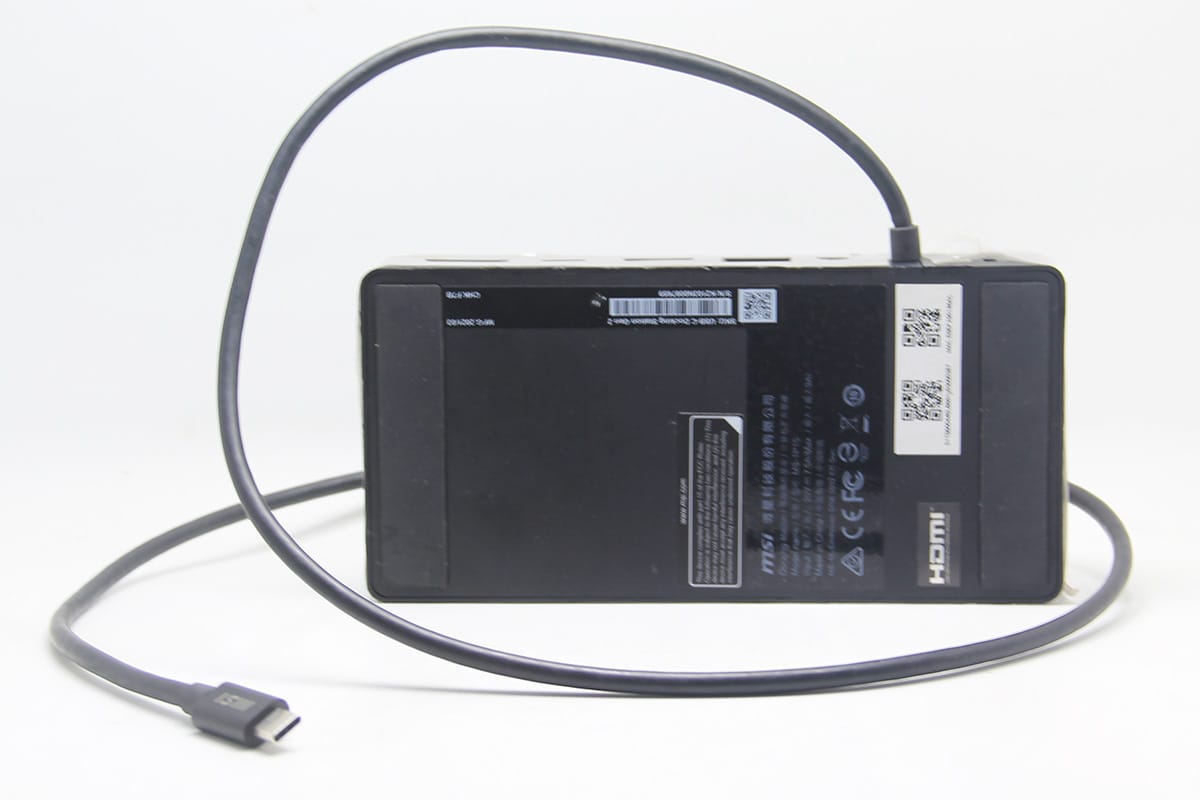 微星 MSI  MS-1P15 USB-C 扩展坞 Gen 2 DP1.4 USB3.2 gen2 100瓦PD供电