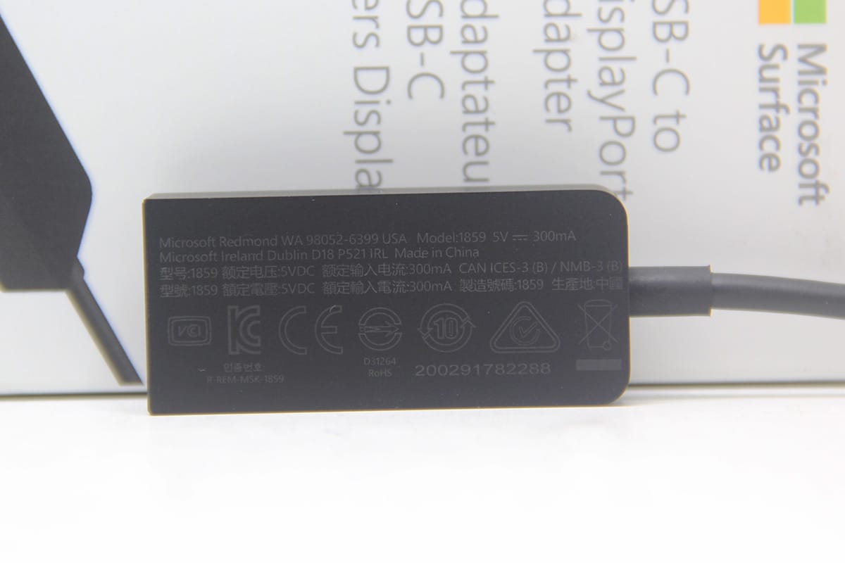 微软surface USB-C转DP雷电34全功能C手机平板外接DP显示器4k高刷 1859 微软surface USB-C转DP雷电34全功能C手机平板外接DP显示器4k高刷 1859