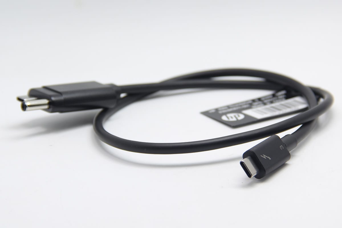惠普Thunderbolt3 power cable 霹雳3 雷电3 HP HSTNN-CX01 扩展坞专用 ZBook Elite 连接线 电源线 数据线 DC供电40Gbps