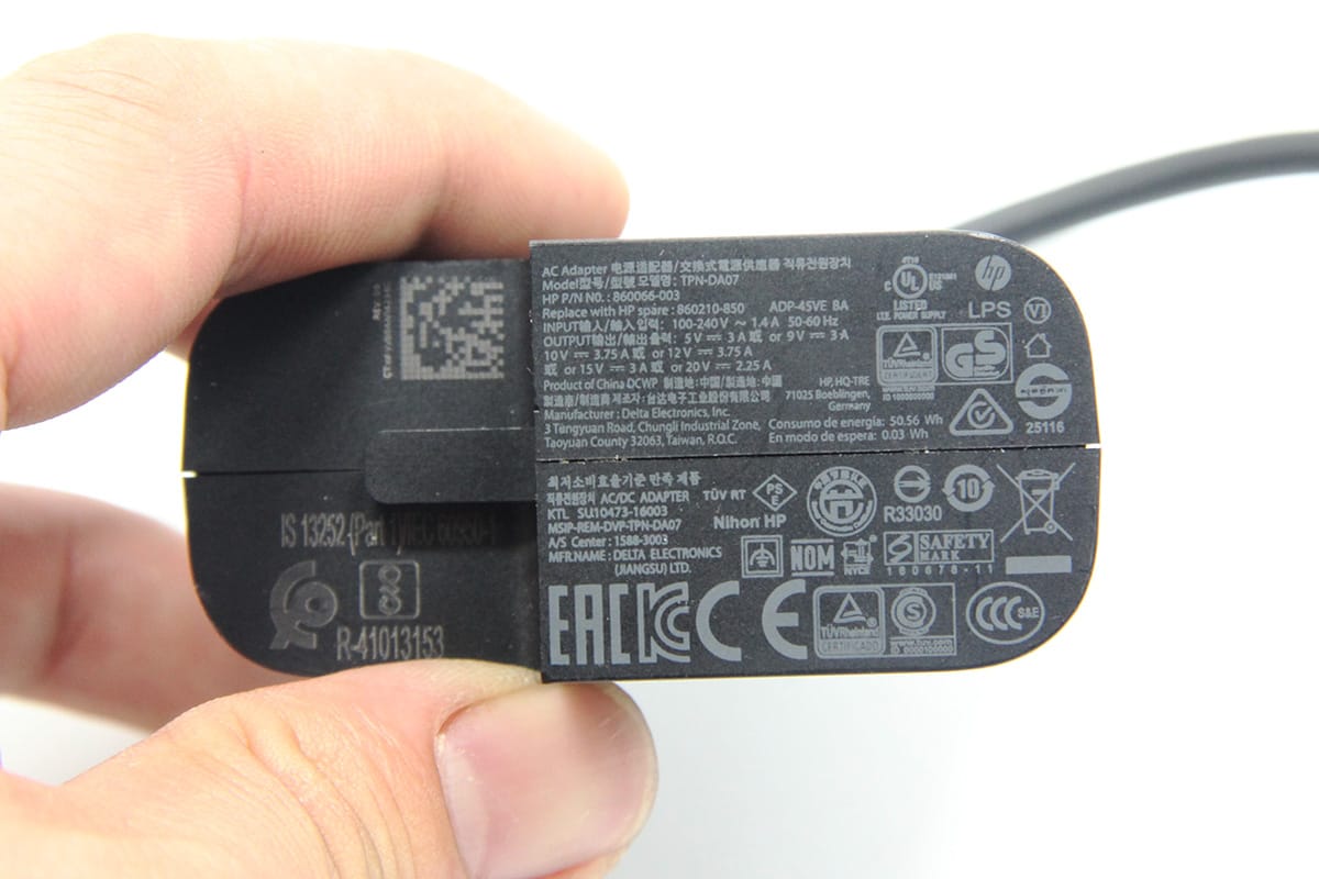惠普type-c接口充电器TPN-DA07多电压输出5V 9V 10V 12V 15V 20V 45瓦 860210-850