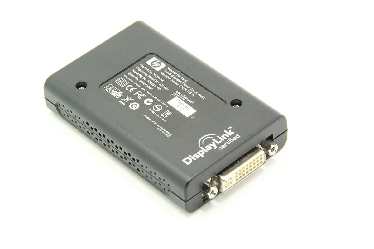 惠普USB外置显卡 HP USB TO DVI VGA显卡DisplayLink DL-165技术多屏炒股看盘显示