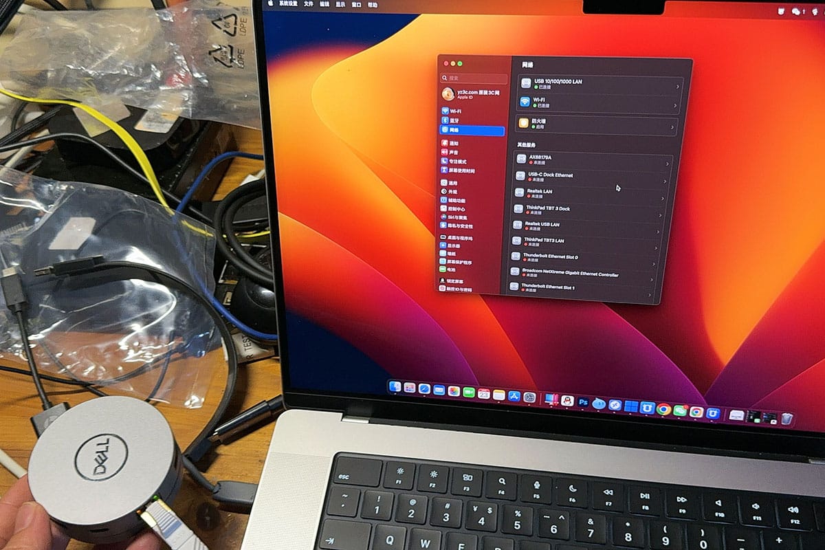 戴尔DA310接M2 Macbookpro找不到网卡，网卡功能失效的解决方案